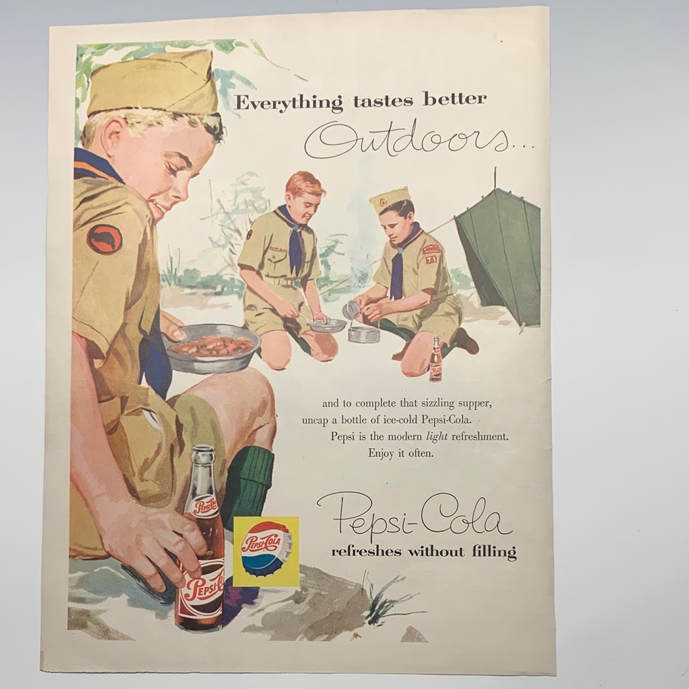 Vintage Boys’ Life Magazine June 1957 Pepsi-Cola Advertisement